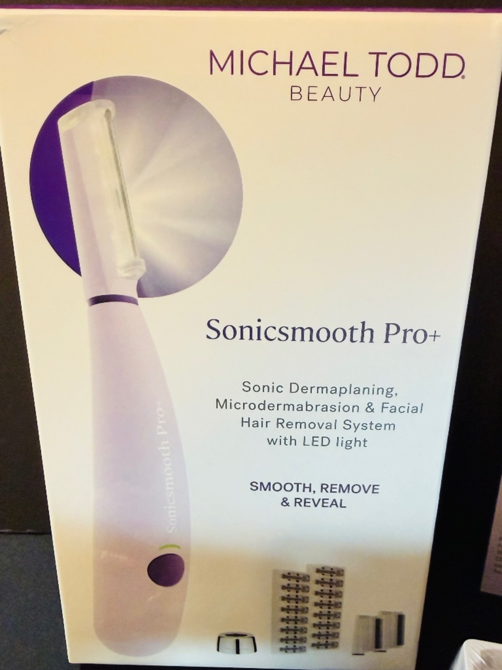 Sonicsmooth Pro+ Sonic Dermaplaning System by Michael Todd Beauty